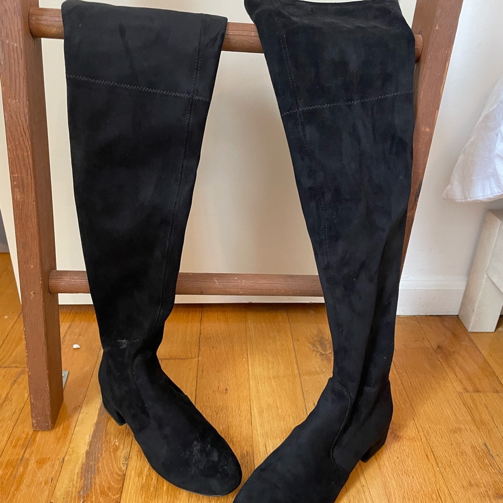 Black Knee High Boots